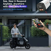 CP Plus 2MP Night Color IP Bullet CCTV | Two Way |STQC | CP-UNC-TA21L3B-LQ